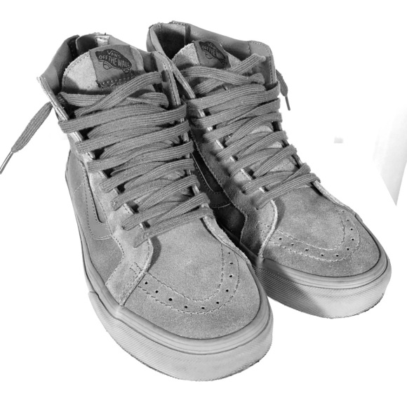vans sk8 hi mono grey